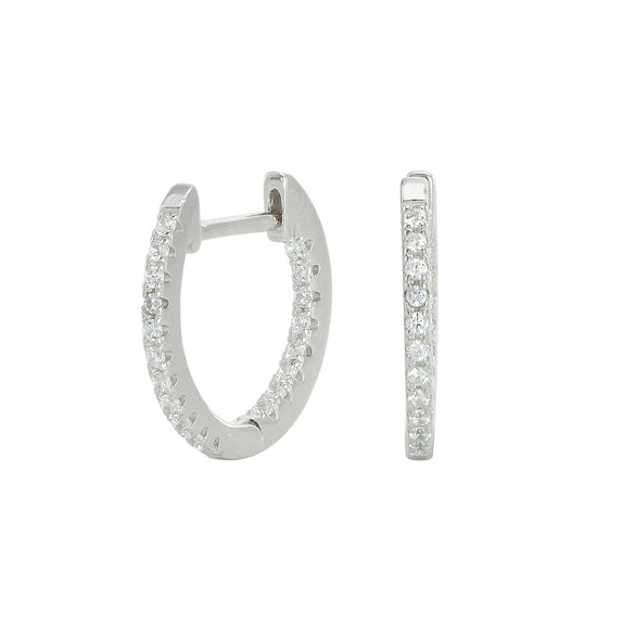 Wholesale Women's 925 Sterling Silver Gold Plated Color Zircon Geometric Inlaid Earrings