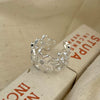 Wholesale Women's 925 Sterling Silver Heart Geometric Style Electroplated Zircon Ring Jewelry