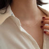 Wholesale Women's 925 Sterling Silver Heart Pendant Necklace Gold Plated O Word Chain