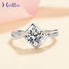 Wholesale Women's 925 Sterling Silver Heart Shaped Electroplated Ring