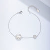 Wholesale Women's Sterling Silver Heartshaped Cartoon Characters Zircon Bracelet