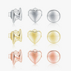 Wholesale Women's 925 Sterling Silver Heartshaped Lightning Star Antiallergy Earrings