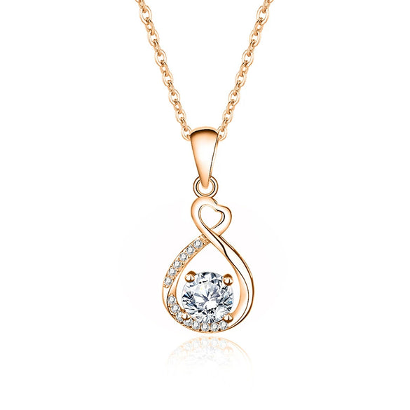 Wholesale Women's 925 Sterling Silver Heartshaped Moissanite Zircon Pendant Necklace With Microinlaid Platinum Plated Cross Chain And Geometric Design