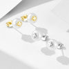 Wholesale Women's 925 Sterling Silver Inlaid With Pearls Fourleaf Clover And Flower Earrings