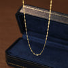 Wholesale Women's 925 Sterling Silver 18K Gold Plated Water Wave Geometric Fashion Chain