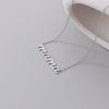 Wholesale Women's 925 Sterling Silver Letter Necklace With Electroplating And Cross Chain