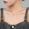 Wholesale Women's 925 Sterling Silver Letter Necklace With Electroplating And Cross Chain
