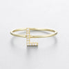 Wholesale Women's 925 Sterling Silver Letters Zircon Ring Stacking Combination