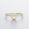 Wholesale Women's 925 Sterling Silver Letters Zircon Ring Stacking Combination