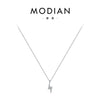 Wholesale Women's 925 Sterling Silver Lightning Clavicle Chain With Micro Inlay Design