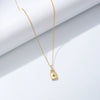 Wholesale Women's Sterling Silver 925 Lock Necklace With Diamond Encrusted And Geometric Pattern Cross Chain