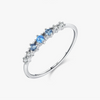 Wholesale Women's 925 Sterling Silver Microinlaid Zircon Geometric Niche Style Ring