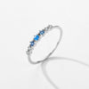 Wholesale Women's 925 Sterling Silver Microinlaid Zircon Geometric Niche Style Ring