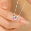 Wholesale Women's 925 Sterling Silver Micropaved Heart Shape Clavicle Chain Necklace