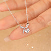 Wholesale Women's 925 Sterling Silver Micropaved Heart Shape Clavicle Chain Necklace