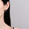 Wholesale Women's 925 Sterling Silver Moissanite Earrings With Star Pattern And Seiko Tassel