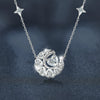 Wholesale Women's 925 Sterling Silver Moissanite Heart Shape Star Moon Fashion Necklace