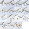 Wholesale Women's Sterling Silver Moonstone Opening Hammer Finger Ring With Geometric Personality Style And Electroplating