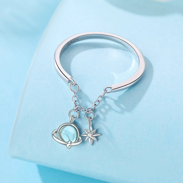 Wholesale Women's 925 Sterling Silver Natural Plants And Flowers Style Adjustable Opening Ring