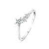 Wholesale Women's 925 Sterling Silver Natural Plants And Flowers Style Adjustable Opening Ring
