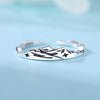 Wholesale Women's 925 Sterling Silver Natural Plants And Flowers Style Adjustable Opening Ring