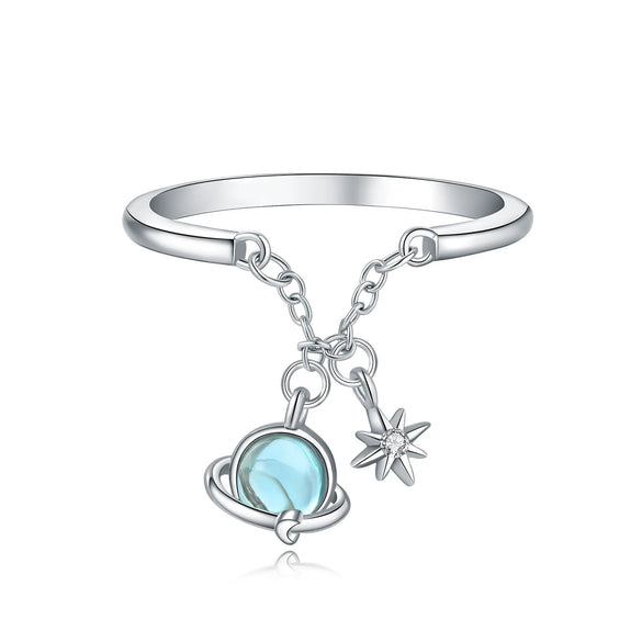 Wholesale Women's 925 Sterling Silver Natural Plants And Flowers Style Adjustable Opening Ring
