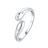 Wholesale Women's 925 Sterling Silver Natural Plants And Flowers Style Adjustable Opening Ring