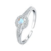 Wholesale Women's 925 Sterling Silver Natural Plants And Flowers Style Adjustable Opening Ring