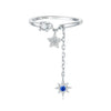 Wholesale Women's 925 Sterling Silver Natural Plants And Flowers Style Adjustable Opening Ring