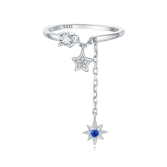 Wholesale Women's 925 Sterling Silver Natural Plants And Flowers Style Adjustable Opening Ring