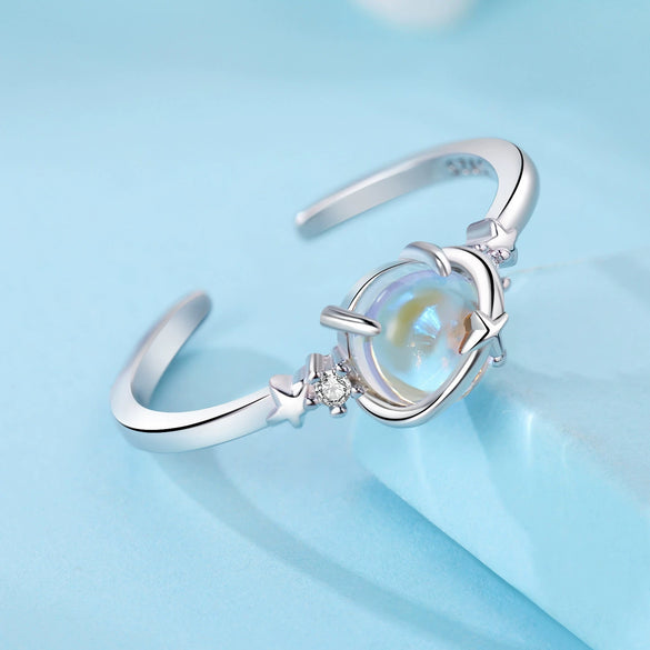 Wholesale Women's 925 Sterling Silver Natural Plants And Flowers Style Adjustable Opening Ring