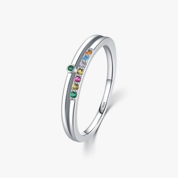 Wholesale Women's 925 Sterling Silver Natural Style Geometric Design Seiko Ring