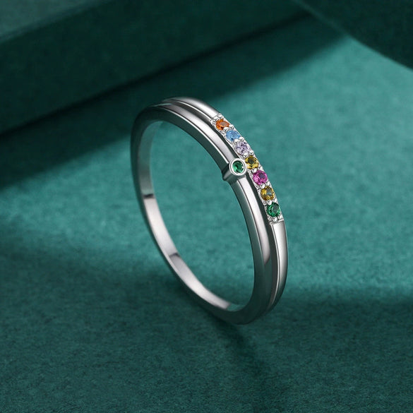 Wholesale Women's 925 Sterling Silver Natural Style Geometric Design Seiko Ring