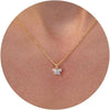 Wholesale Women's 925 Sterling Silver Necklace With Zircon Bow Pendant Sweet Style