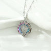 Wholesale Women's Sterling Silver 925 Ochain Crystal Tree Of Life Geometric Style Necklace With Electroplating