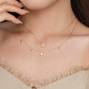 Wholesale Women's 925 Sterling Silver Opal Geometric Pendant Necklace With Zirconia And Cross Chain