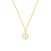 Wholesale Women's 925 Sterling Silver Opal Geometric Pendant Necklace With Zirconia And Cross Chain