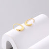 Wholesale Women's 925 Sterling Silver Retro Cshaped Electroplated Geometric Earrings
