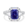 Wholesale Women's 925 Sterling Silver Ring With Diamond And Heart Shape Design