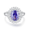 Wholesale Women's 925 Sterling Silver Ring With Diamond And Heart Shape Design