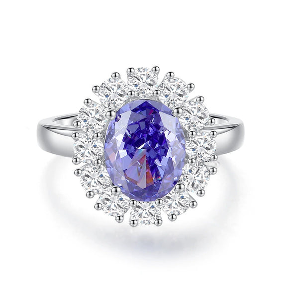 Wholesale Women's 925 Sterling Silver Ring With Diamond And Heart Shape Design