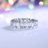 Wholesale Women's 925 Sterling Silver Ring With Diamond Emerald Pagoda Cut Eight Hearts And Eight Arrows Zircon Geometric Style