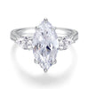 Wholesale Women's 925 Sterling Silver Ring With Geometric Pattern And Electroplating Treatment