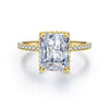 Wholesale Women's 925 Sterling Silver Ring With Geometric Pattern And Ice Flower Cut Electroplated Inlaid With 8A Zircon And High Carbon Diamond
