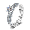 Wholesale Women's 925 Sterling Silver Ring With Pt950 Gold Plating Crown Pattern Electroplating