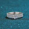 Wholesale Women's 925 Sterling Silver Ring With Pt950 Gold Plating Crown Pattern Electroplating