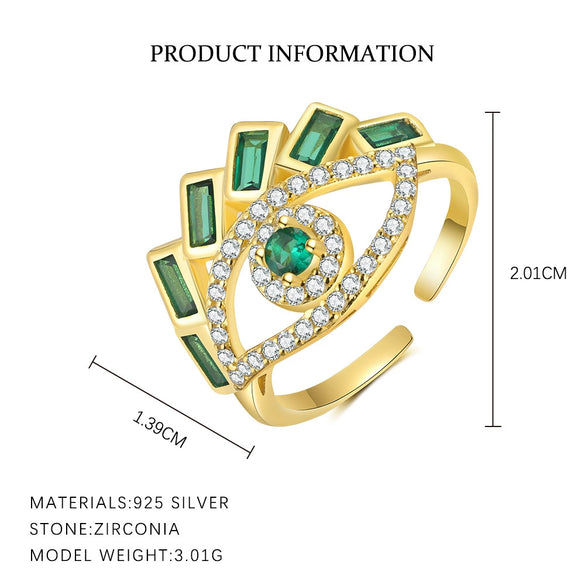Wholesale Women's 925 Sterling Silver Ring With Zircon Micro Inlay Geometric Style