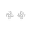 Wholesale Women's 925 Sterling Silver Rotating Windmill Flower Four Leaf Clover Geometric Style Ear Studs