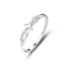 Wholesale Women's Sterling Silver 925 Star Pattern Ring With Electroplating