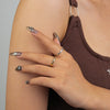 Wholesale Women's 925 Sterling Silver Star Plain Open Ring With Electroplating